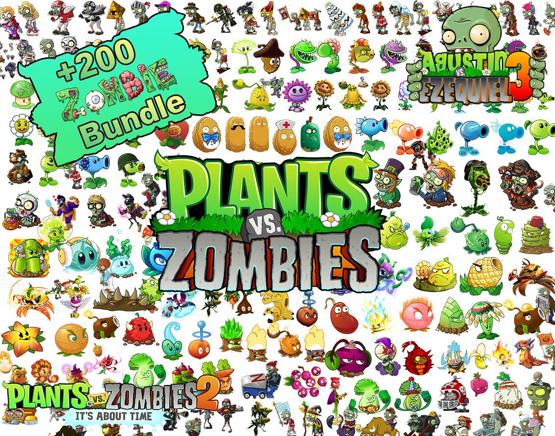 Plants Vs Zombies Digital Papers Free Clipart Backgrounds 