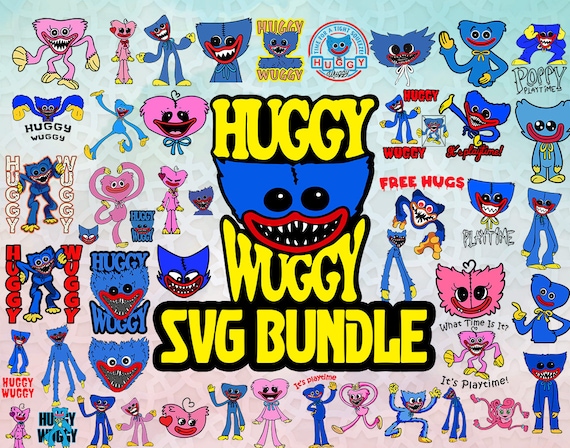 Huggy Wuggy Kissy Missy Poppy Playtime Fnf Bundle PNG Huggy -  Finland