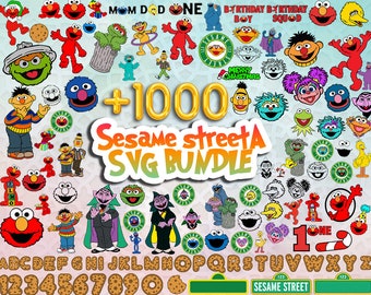 1000+ Monster SVG Bundle, Sesame Monsters Svg, Red Monster Svg, Monster Friends Svg, Characters SVG, Cut files for Cricut, clipart, svg file