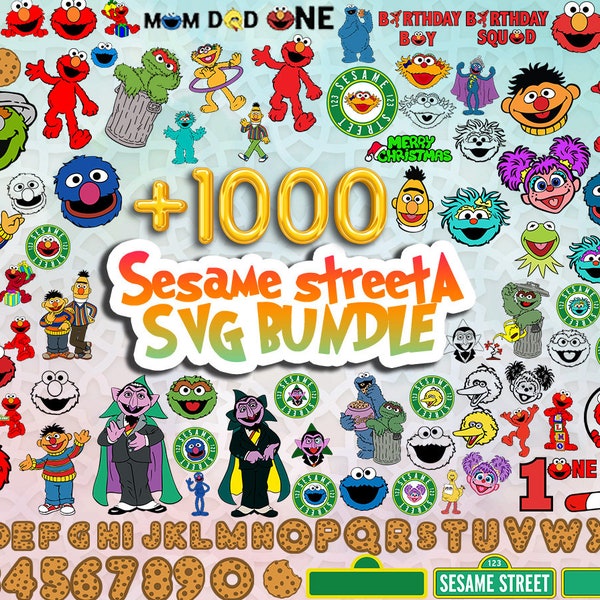 1000+ Monster SVG-Bundle, Sesammonster SVG, rotes Monster SVG, Monster Freunde SVG, Charaktere SVG, Schnittdateien für Cricut, Clipart, SVG-Datei
