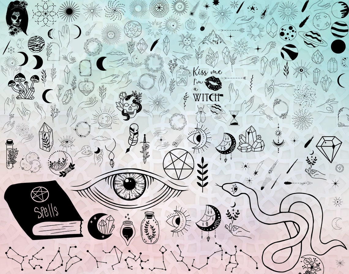 Witchcraft Svg Bundle, Celestial Svg Bundle, Mystical Svg, Magic and ...