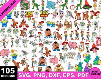 Toy Story SVG Bundle, Dxf, Png, Svg, Eps, Woody SVG, Bo peep svg, Mug svg, Cut File, Tshirt svg