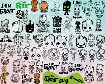 pacchetto SVG a strati, anime SVG, file Cricut, Baby Anime SVG