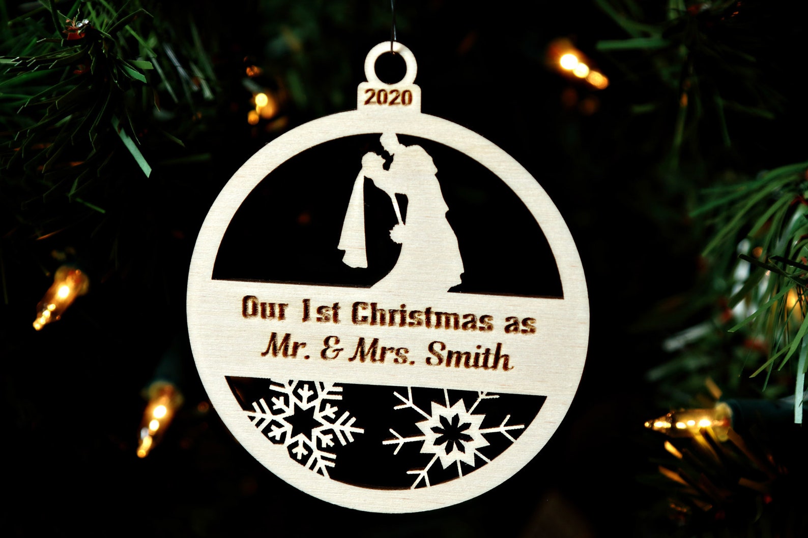 Our First Christmas as Mr and Mrs Ornament MARRIED Ornament Etsy