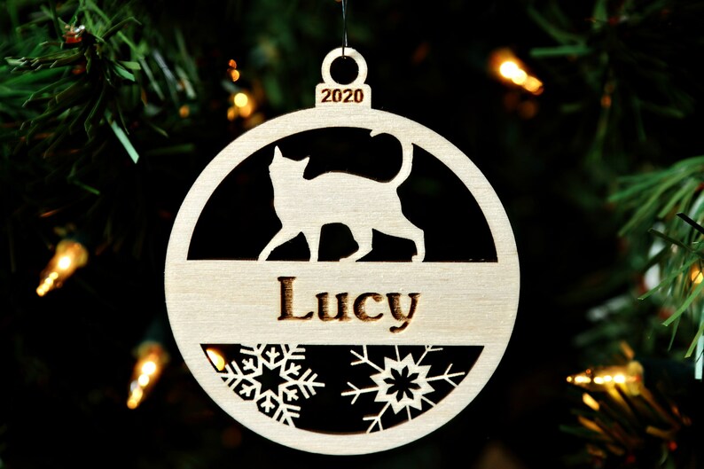 Cat Ornament Christmas Cat Ornament Pet Ornament Cat Breed image 0