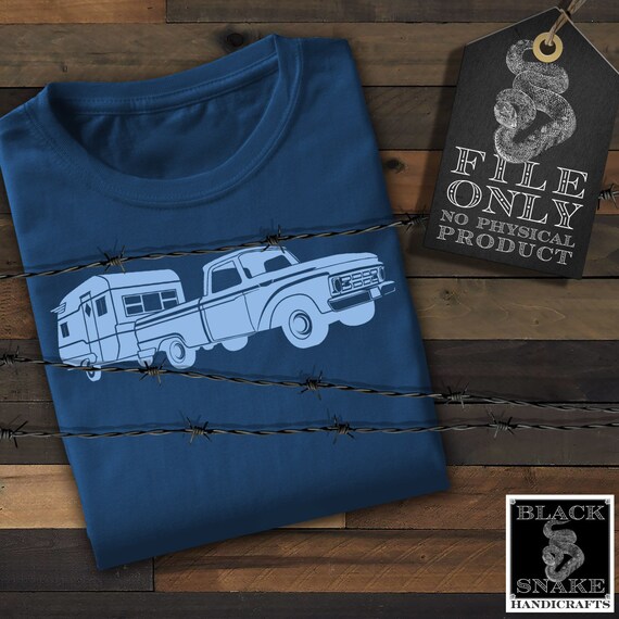 Download Vintage Truck And Camper Svg File Etsy