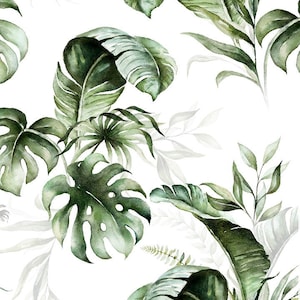 Monstera y hojas de plátano sábana de cuna ajustadas, hoja de cuna boho, ropa de cama para bebés, sábana de cuna de algodón infantil