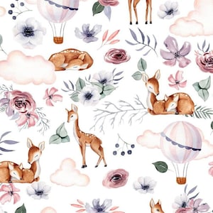 Create Your Own Blanket, Forest Animals Boho Baby Blanket, Personalized Baby Quilt, Highest Quality Cotton, Baby Shower Gift
