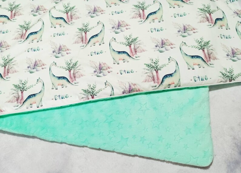 Create your own blanket dinosaur baby girl blanket dino etsy