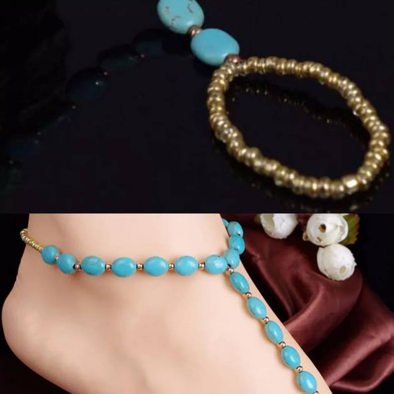 Sandal Type Turquoise Ankle strap