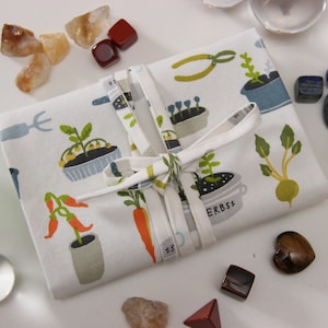 Garten Tarot Tasche , Karten Deck Wrap , Tarot Wrap , Orakel Deck Beutel , Tarot Tasche , Tarot Deck Hülle , Tarot Deck Halter , Tarot Stoff tasche