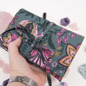 Folk Print Orakel Tasche , Tarot Hülle , Tarot Hülle , Tarot Karten Halter , Tarot Beutel , Orakel Beutel , Persolalisierte Tarot Wickeltasche