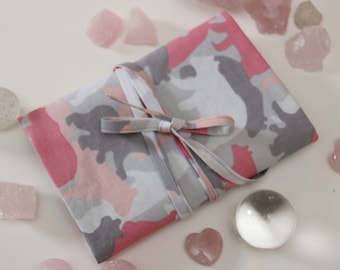 Camouflage Cotton Tarot Wrap Bag, Oracle Deck Storage