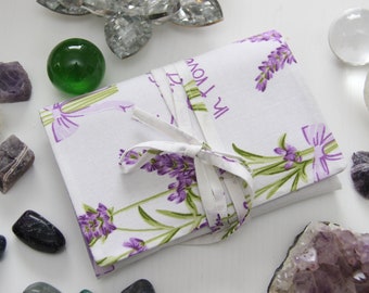 Lavender Tarot Wrap, Cotton Tarot Deck Case, Personalized Lining