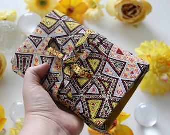 African Print Tarot Card Wrap, Cotton Tarot Deck Case