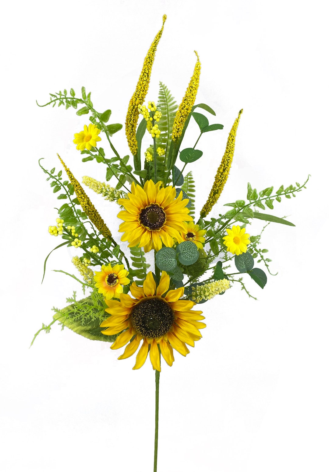 Sunflower Filler Spray 30 Sunflower and Greenery Vase Etsy