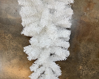 White Teardrop Swag 32",  White Swag Base For Wreath Making and Floral Work, Wreath and Floral Supplies, 63673TE32