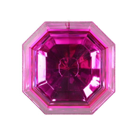 Gem Ornament Fuchsia 6 Square Acrylic Jewel Cut Precious Fuchsia Shatterproof Christmas Ornament Wreath Attachment or Supplies Etsy Australia