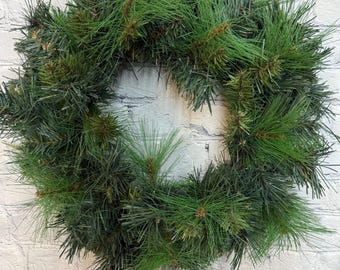 Wreath Base, Vermont Pine Wreath 20" with 104 Tips, Evergreen Wreath, 83518WR20