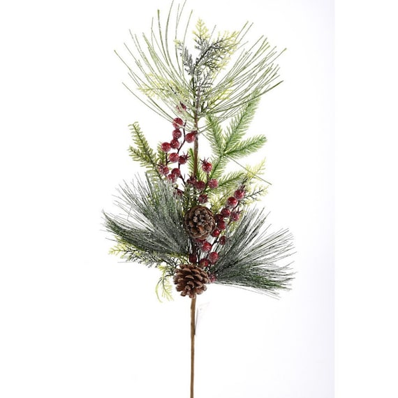 Spray: Frosted Pine and Berries - White Spray: Frosted Pine and Berries - White