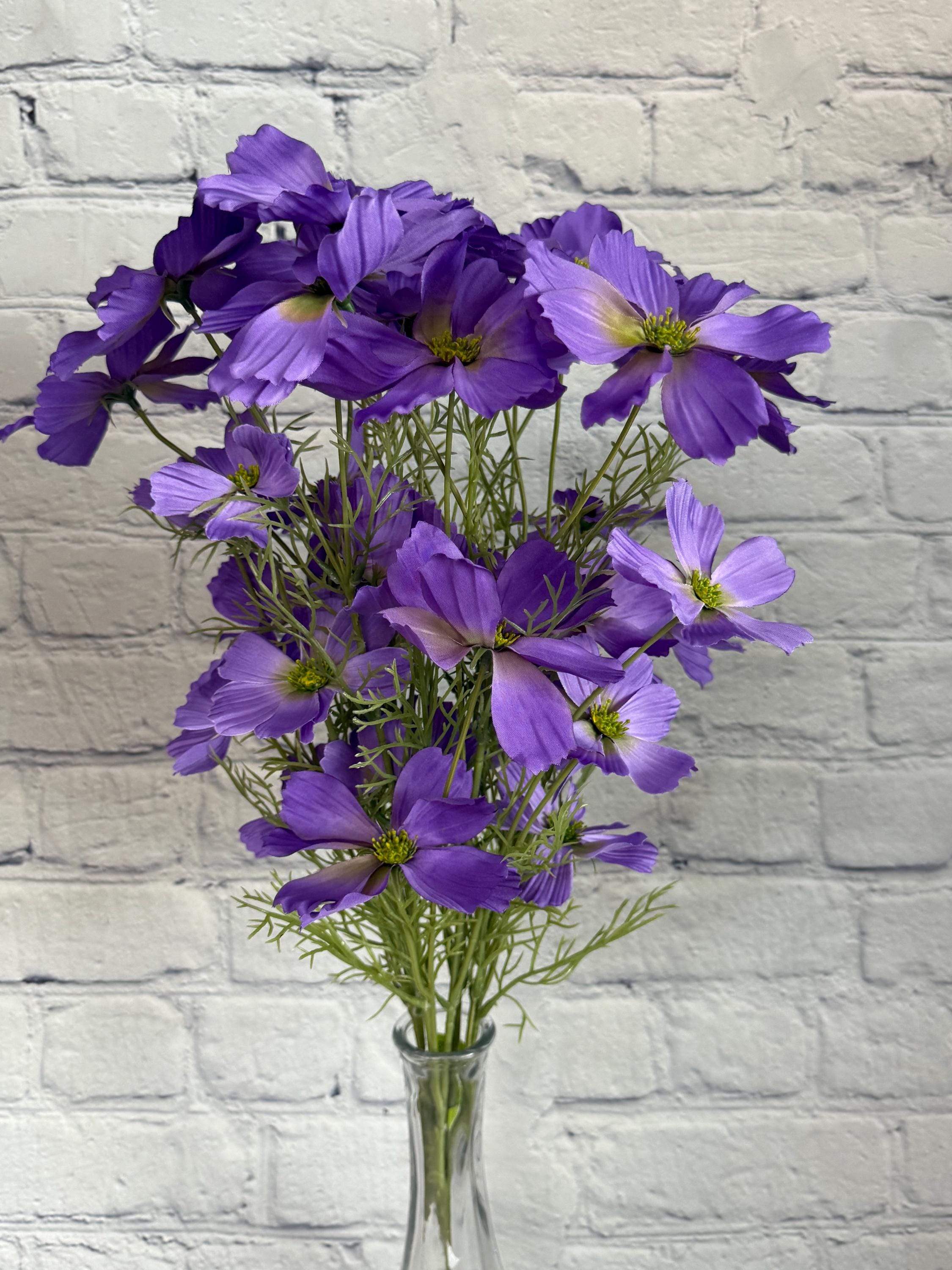 Lavender Cosmos Bush X 5 Stems, 20”, Wreath Embellishment Supply