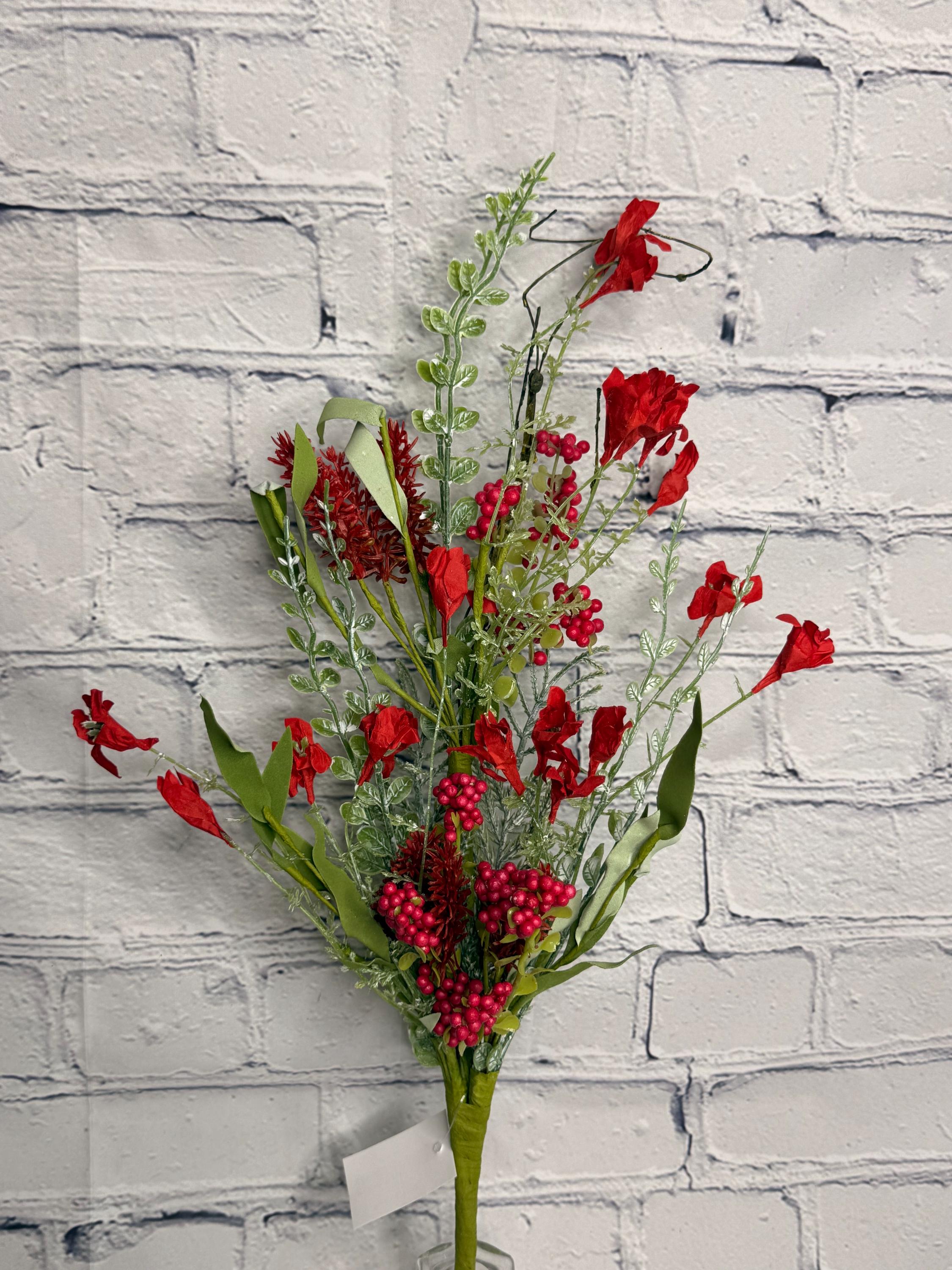 Red 60919 Lavender Berry Spray, Twigs and Greenery Filler Spray 23