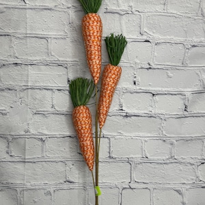 Carrot Spray 29”, Spring and Easter Wreath Embellishment Spray, 62532OR