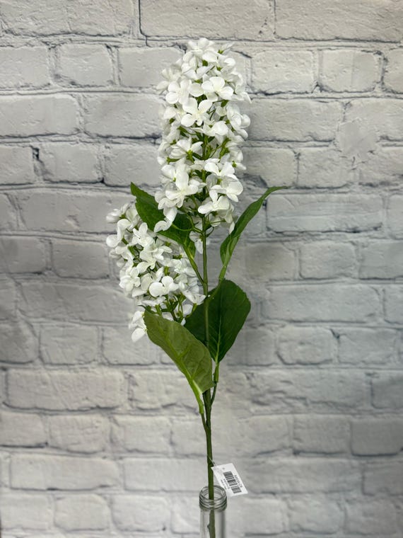 Cream White Lilac Spray – 2 Flowers – Perfect for Floral