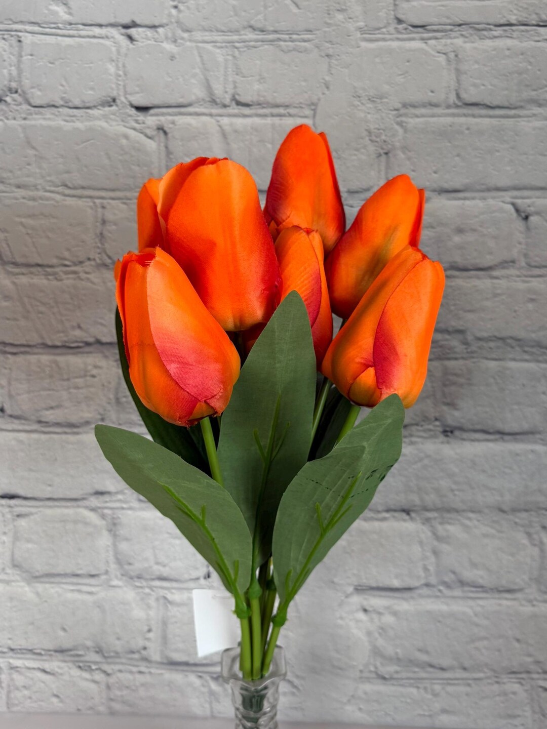 Orange Tulip Bush – 9 Stems of Large Tulips, 18