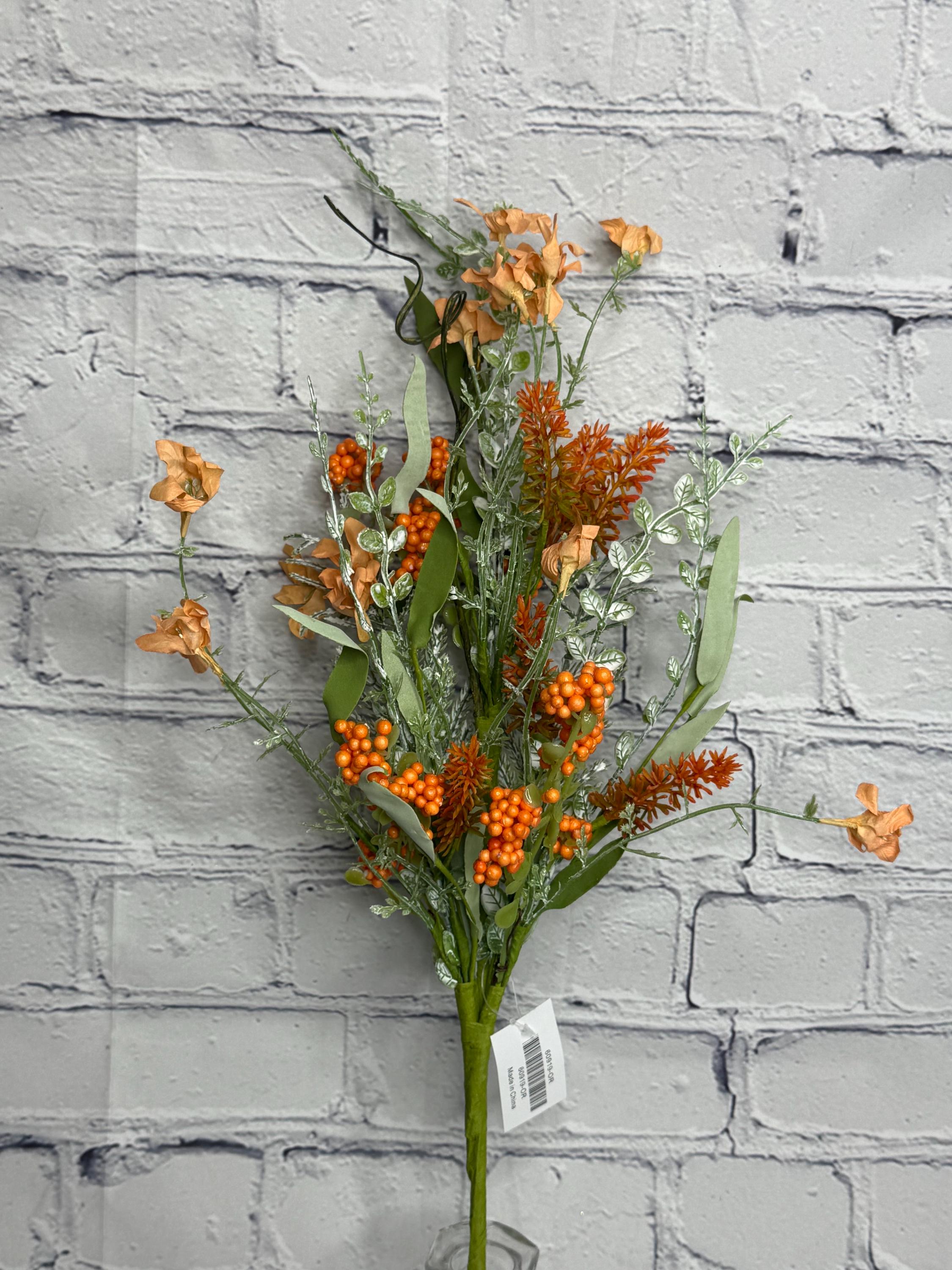 Orange 60919 Lavender With Berries, Twigs and Greenery Filler