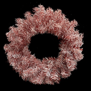 Christmas Red and White Wreath Base 24",   Base For Wreath Making and Floral Work, Wreath and Floral Supplies, 85630WR24
