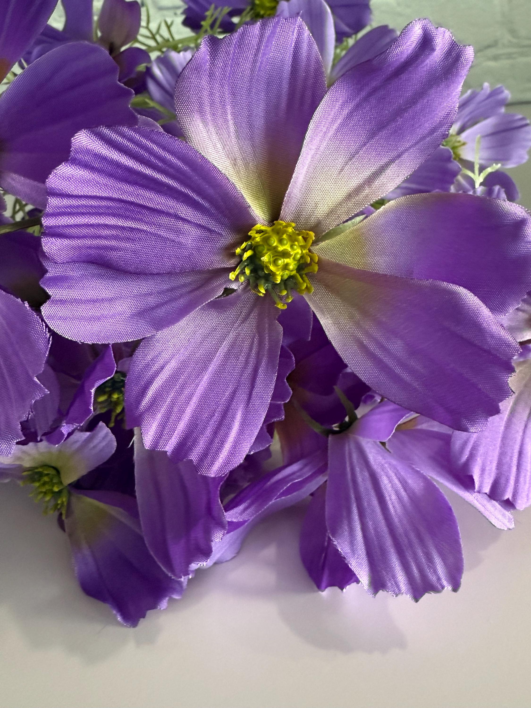 Lavender Cosmos Bush X 5 Stems, 20”, Wreath Embellishment Supply