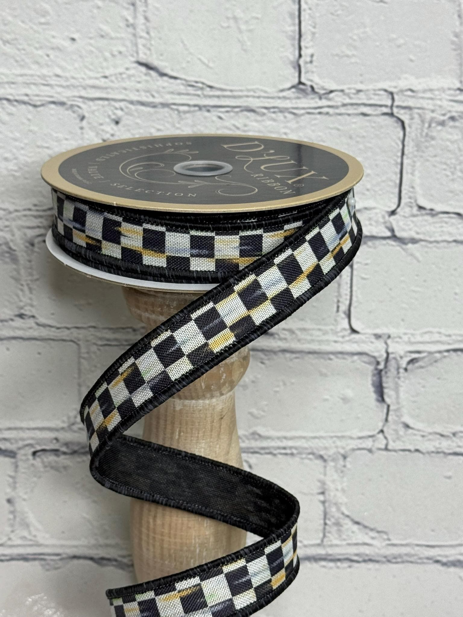 ribbon様　確認用 Mini Antique Checkerboard Ribbon – 7/8
