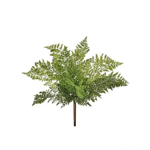 Fern Bush Natural Touch Lady UV Proof 19”, Greenery Wreath Embellishment Supply, Floral Supply, Floral Bushes, MTF23558