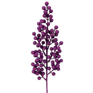 Mardi Gras Purple, 24" Glittered Ball Cluster Spikes, Wreath Embellishment, Mardi Gras Home Decor, MTX68969