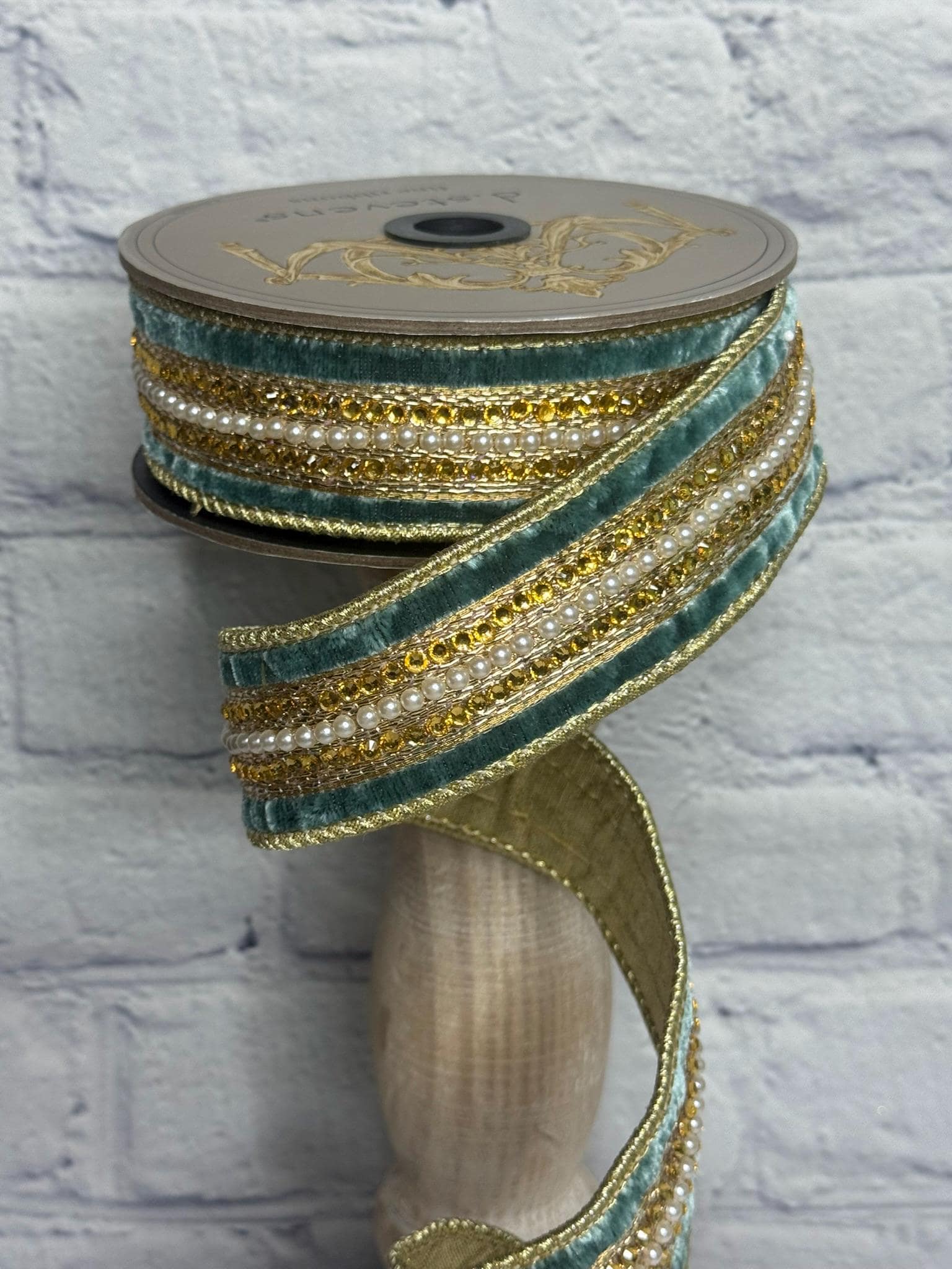 Celadon With Metallic Gold Back – D. Stevens Brand, 1.5