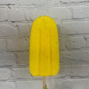 Yellow Popsicle Pick, 20H X 4W, Summer Pick, Wreath Decor, Wreath Picks