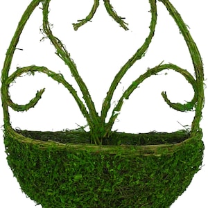 Moss Basket Hanger, 17H x 13W x 4D, Easter Decor, Tropical Garden Décor, Wreath,craft Supplies