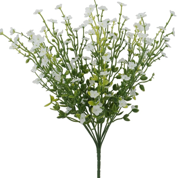 Forget Me Not, White, 17.5", Floral and Vase Filler, Wreath Embellishment Supply, Floral Supply, Weddings 83416-WT