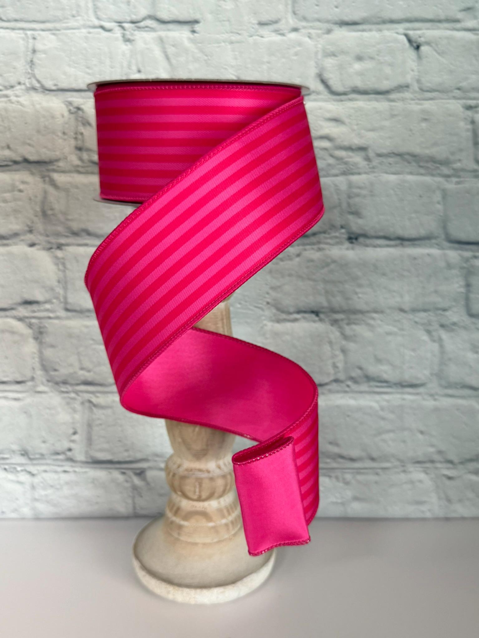 ୨୧RIBBON୨୧ページ Pink Ribbon - Monochrome Stripe Pink Ribbon – 2.5