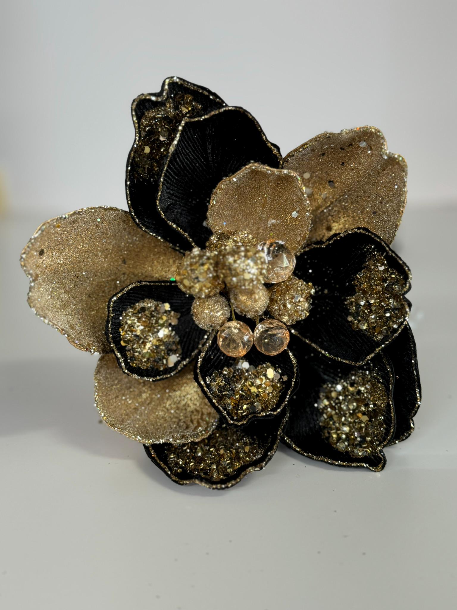 IVV マグノリアなど　4点セット　ゴールド系 Black and Gold Magnolia, Iced Jewel Encrusted 24”, Black and Gold