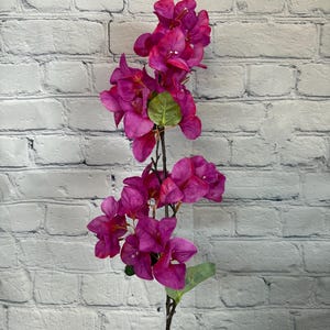 Bougainvillea Stem, Fushia, 33&quot;, Floral Stems, Garden Wreath Embellishments, Blush Wedding Bouquet 287475