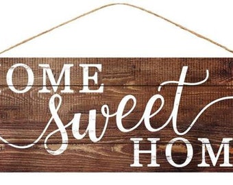 Home Sweet Home Sign 15" L x 5" H, Signs, Wreaths, Wreath Embellishment Supplies, AP818943