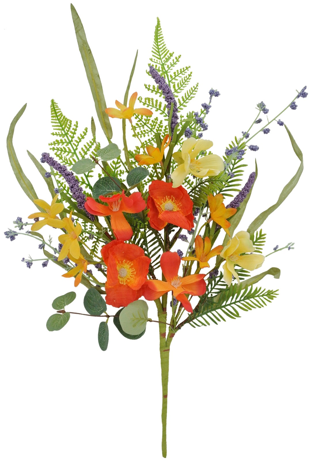 Colorful Poppy Cosmos Bush 20, Wreath Embellishment Supply, Floral