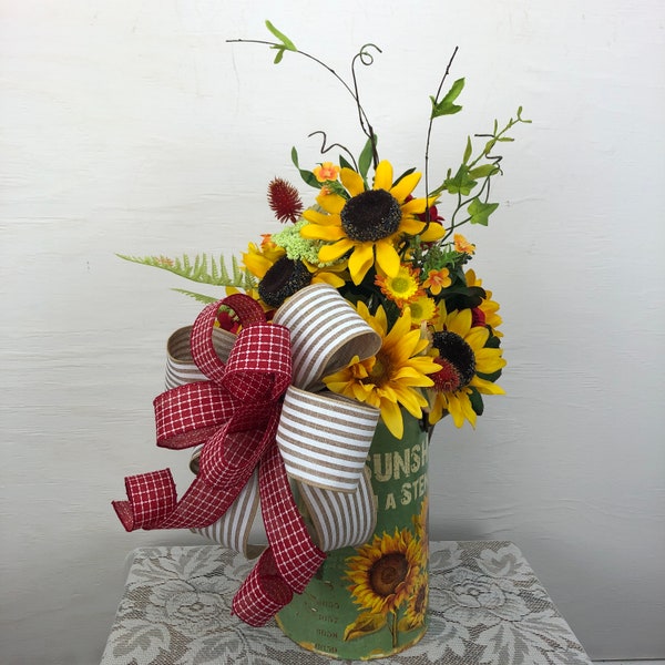 Metal Watering Can Centerpiece Etsy