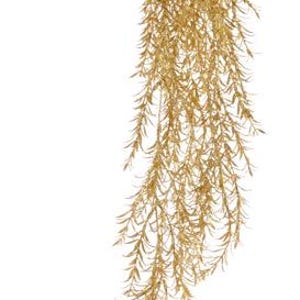 Gold Glitter Hanging Spray, 32&quot; Hanging Glitter Rosemary Spray – Christmas Greenery Accent for Trees, Garlands, and Centerpieces, XX970508