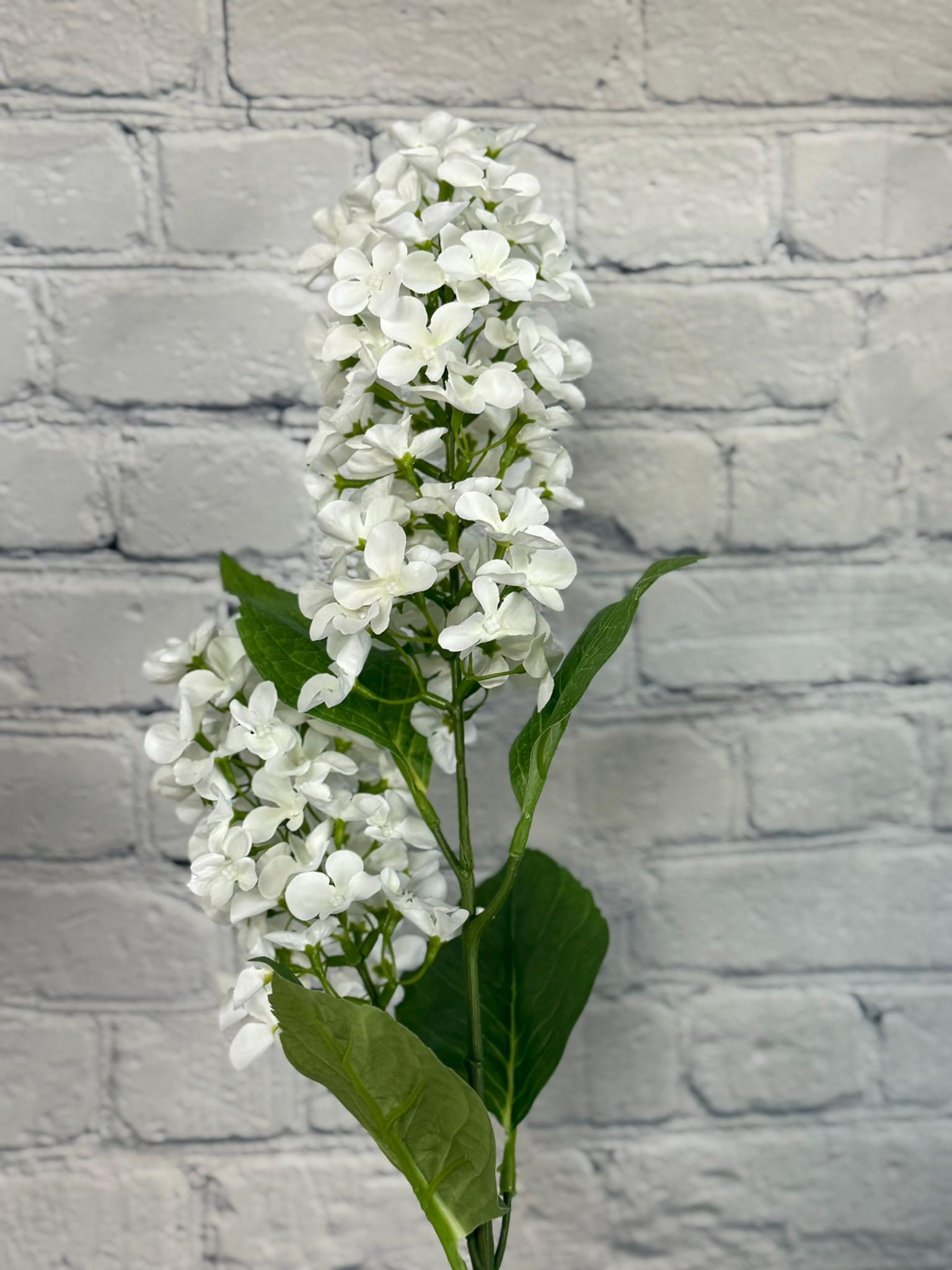 Cream White Lilac Spray – 2 Flowers – Perfect for Floral