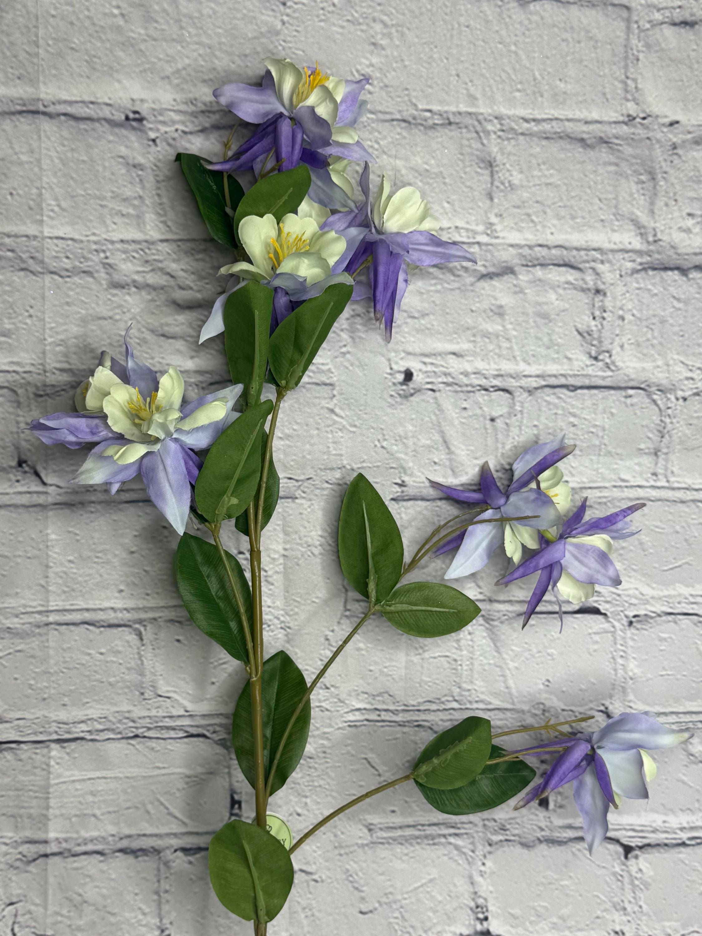 Columbine Spray, Purple/lavender, 36