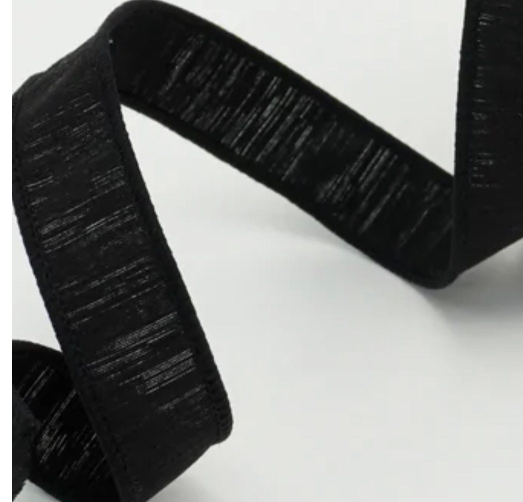 Farrisilk LUXURY 4 x 10 YD Black Glitter Magic Wired Ribbon