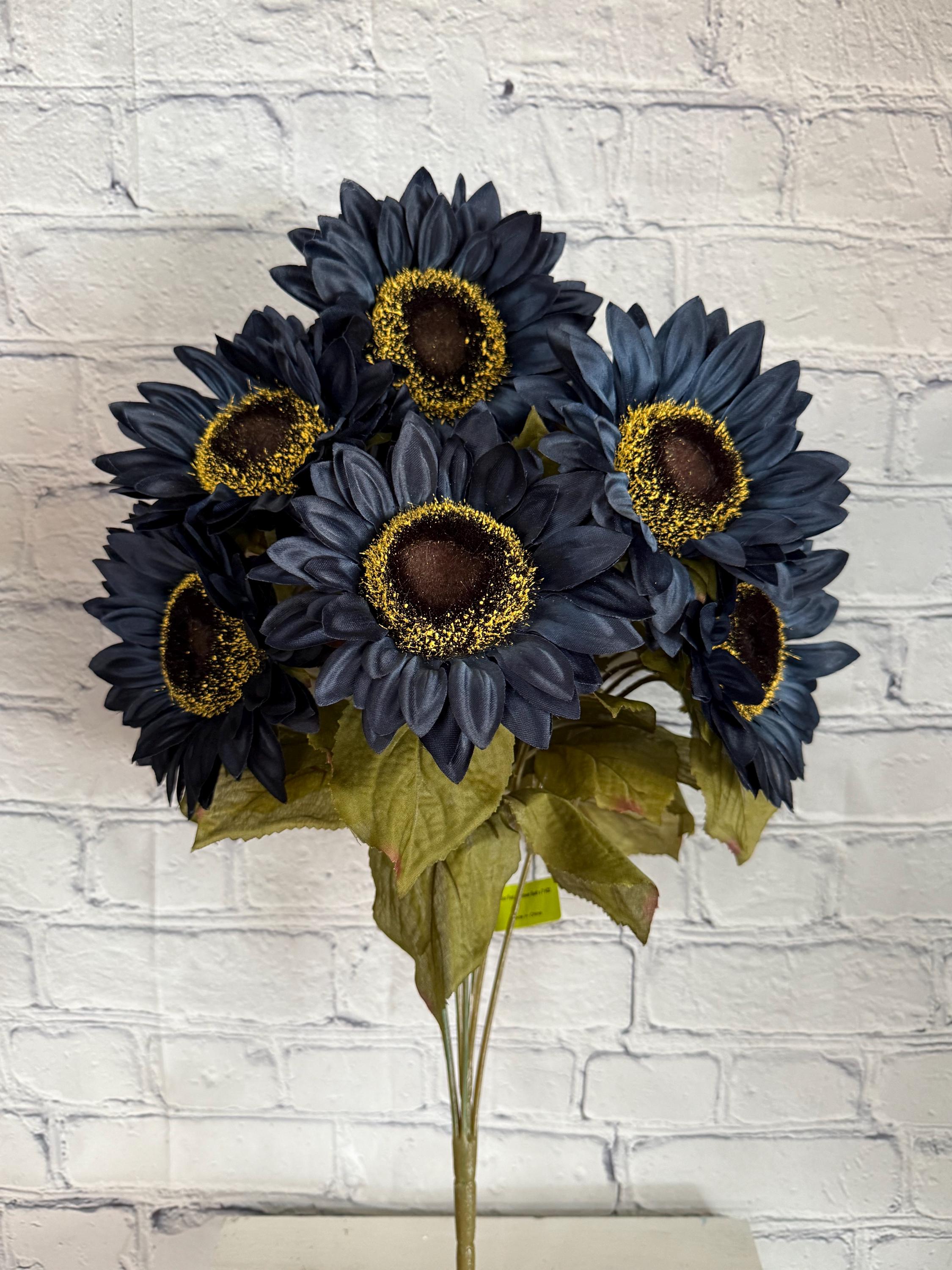 Blue Sunflower Bush, 7 Stems, 22